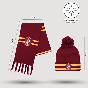 Χειμωνιάτικο Σετ Σκουφί Και Κασκόλ Harry Potter Gryffindor